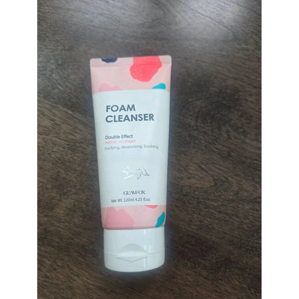 NEW GLAMFOX Double effect foam cleanser